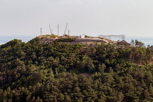 Castle of Sátoraljaújhely in the Zemplén mountains