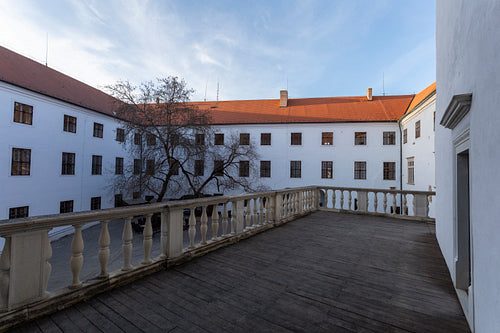 Castle of Siklos on a sunny winter day.