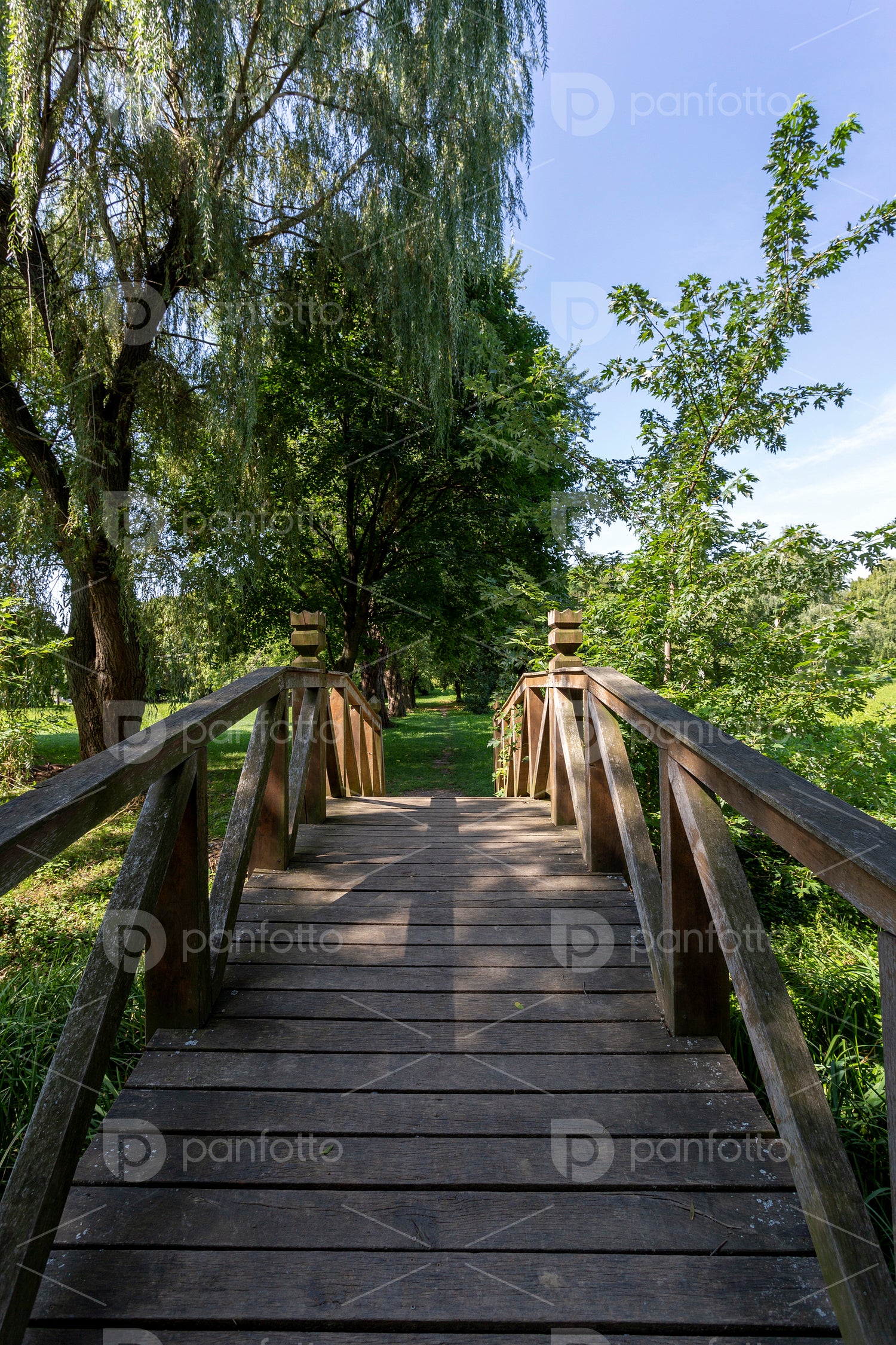 Wooden bridge in Zalaegerszeg