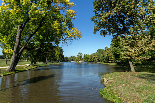 English garden of the Festetics Mansion in Dég