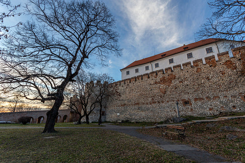 Castle of Siklos on a sunny winter day.
