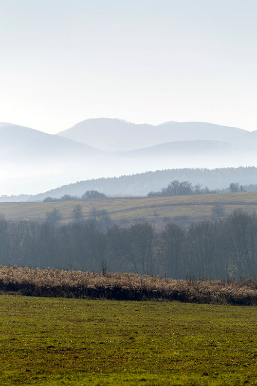 Winter landscape in the Zemplén mountains