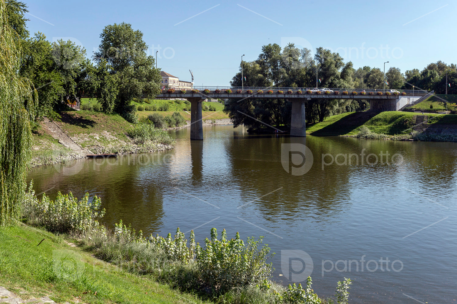 Sugovica riverbank in Baja, Hungary