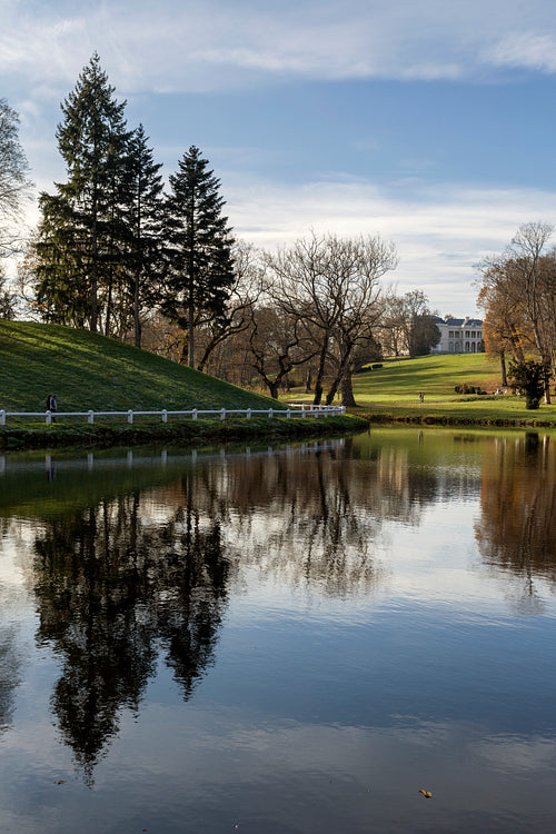 Lake at the Károlyi Castle in Füzérradvány