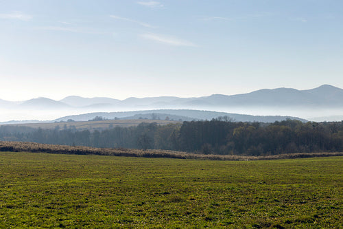 Winter landscape in the Zemplén mountains
