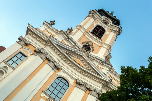 The Baroque abbey church of Szentgotthárd