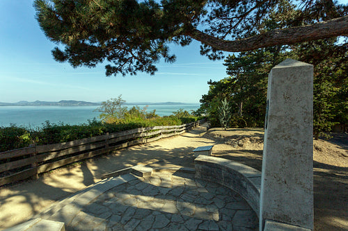 Lake Balaton view from Fonyód, Hungary.