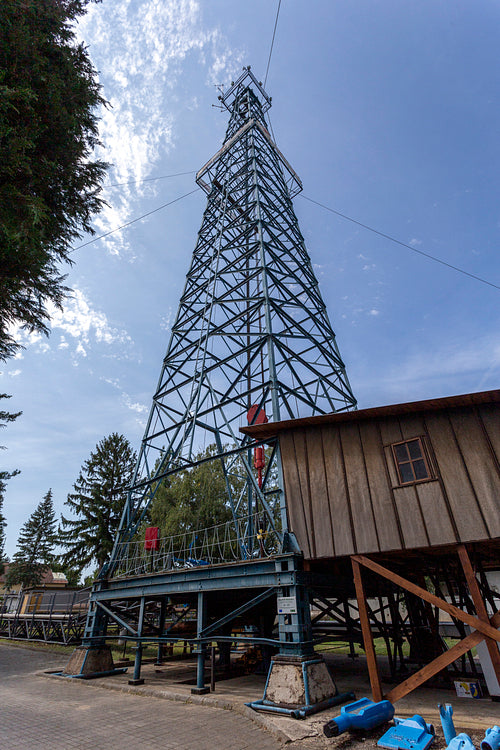 Oil rig at the Hungarian Oil and Gas Museum