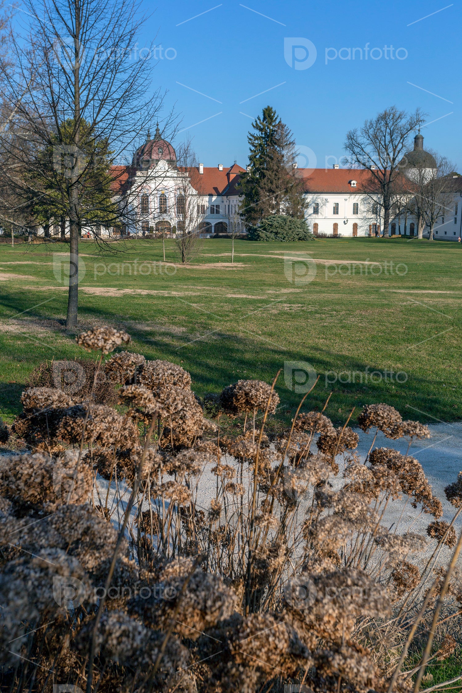 The garden of the Royal Palace of Godollo