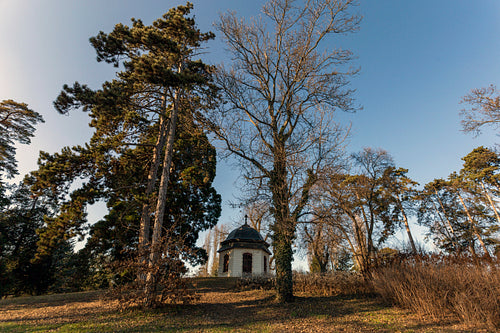 Pavilion in the garden of the Royal Palace of Godollo