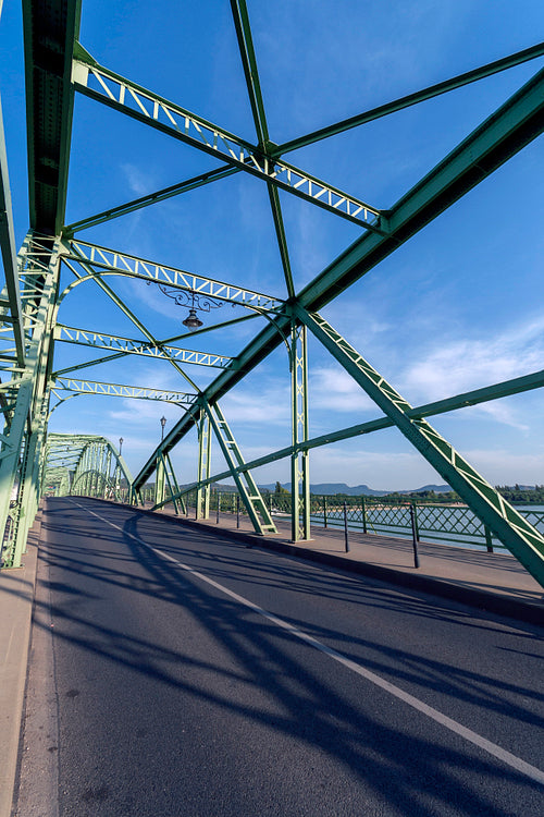The Maria Valeria bridge joins Esztergom in Hungary and Sturovo