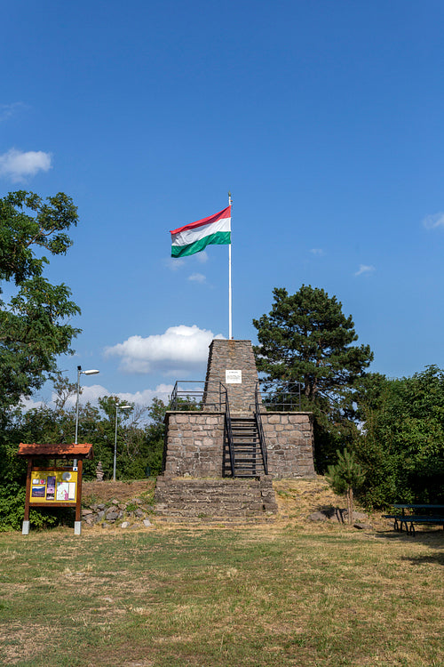 100th National flag in Sátoraljaújhely