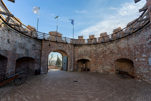Castle of Siklos on a sunny winter day.