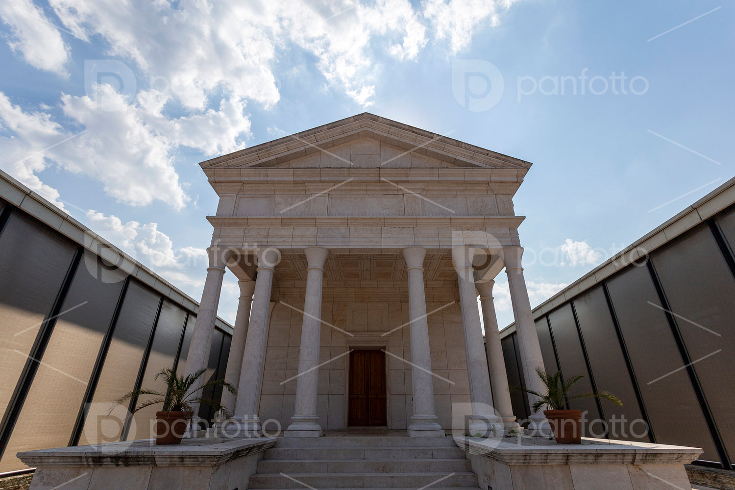 Temple of Isis at the Iseum Savariense museum in Szombathely