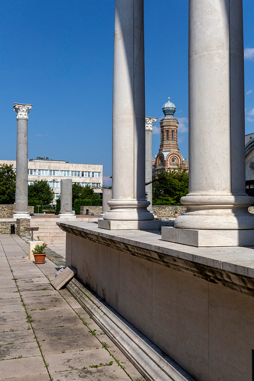 Temple of Isis at the Iseum Savariense museum in Szombathely