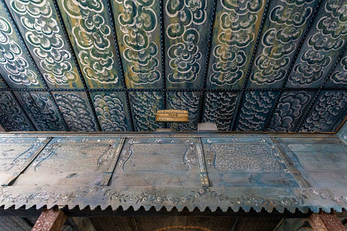Coffered ceiling in Szentgyörgyvölgy