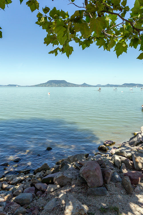 Lake Balaton view from Fonyod, Hungary.