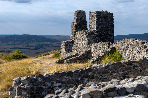 Ruins of the castle of Csobánc