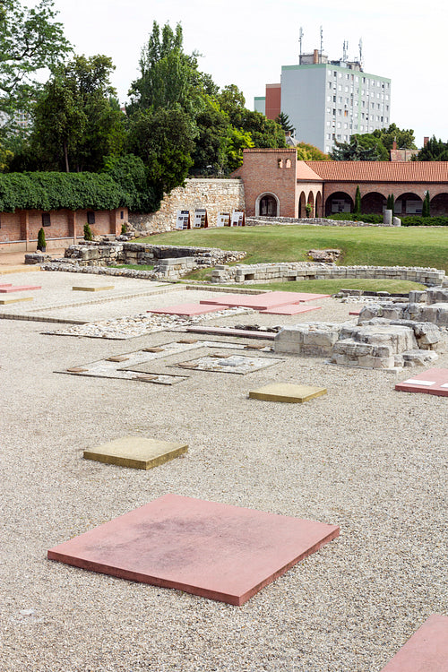 Ruin garden in Szekesfehervar, Hungary