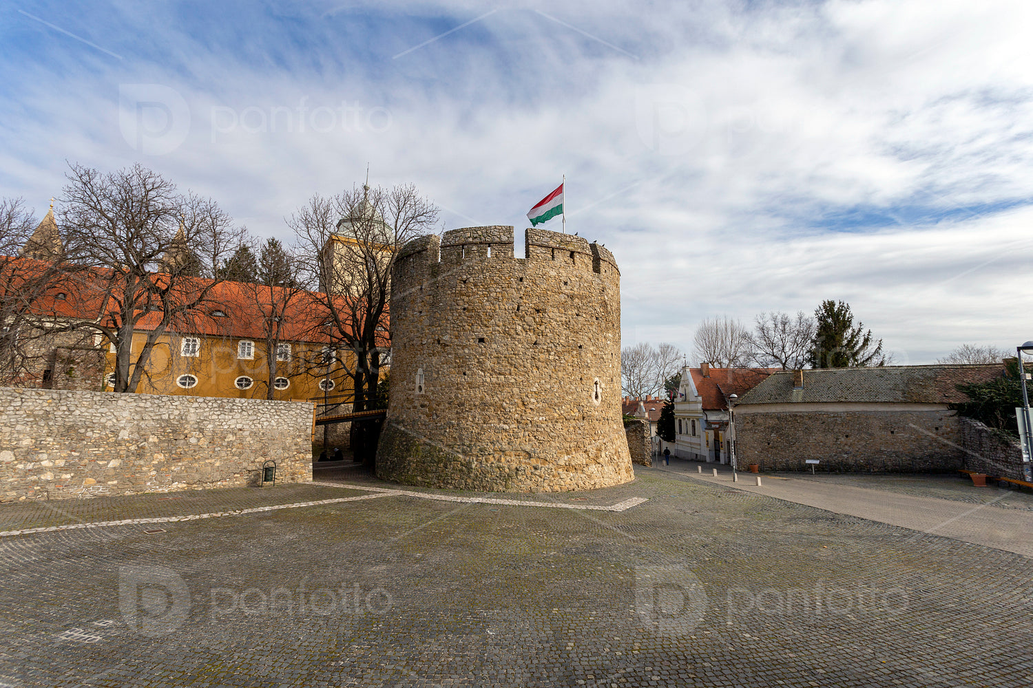 The Barbican bastion in Pecs, Hungary.
