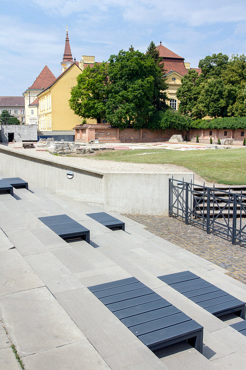 Ruin garden in Szekesfehervar, Hungary