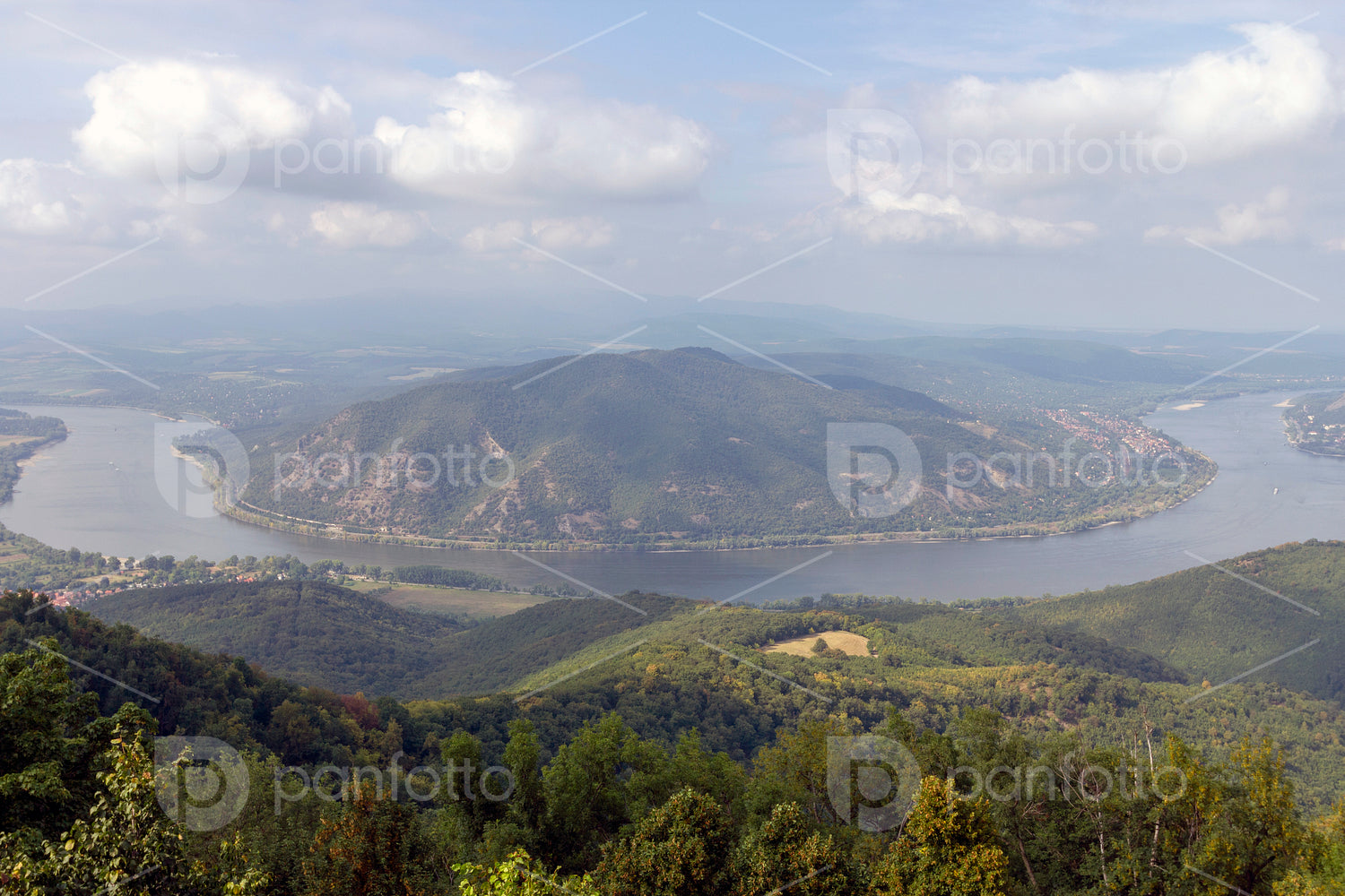 The Danube bend view from the Prédikálószék