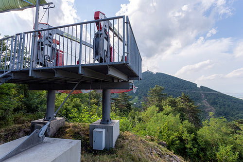Zipline on the Szár-hegy in Sátoraljaújhely
