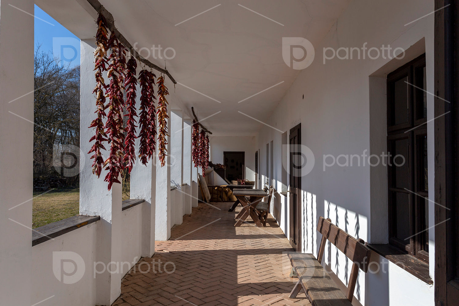 Traditional hungarian cottage house
