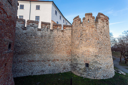 Castle of Siklos on a sunny winter day.