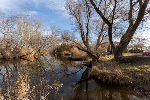 The river Danube at Szigetcsép