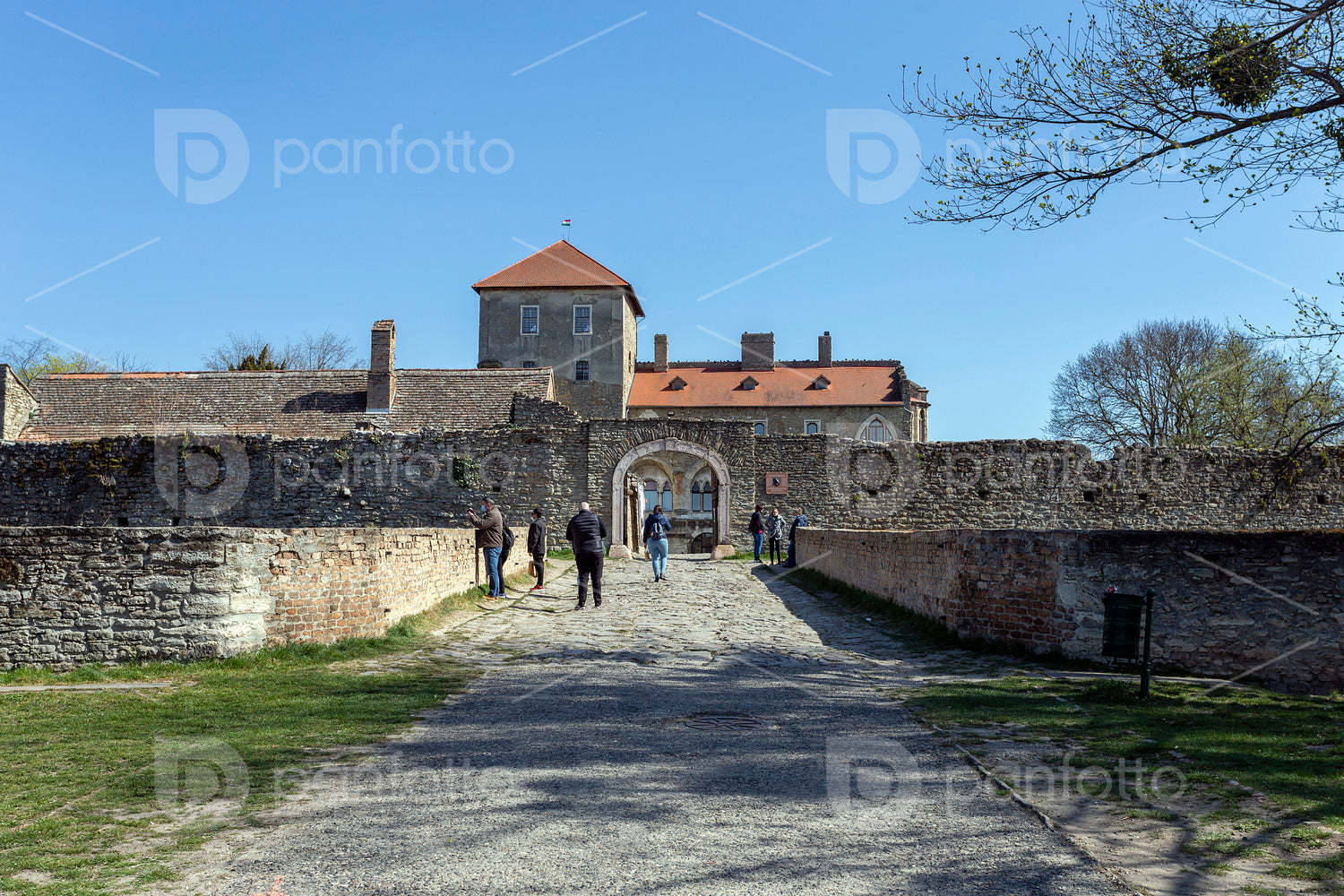 Castle of Tata on a sunny day