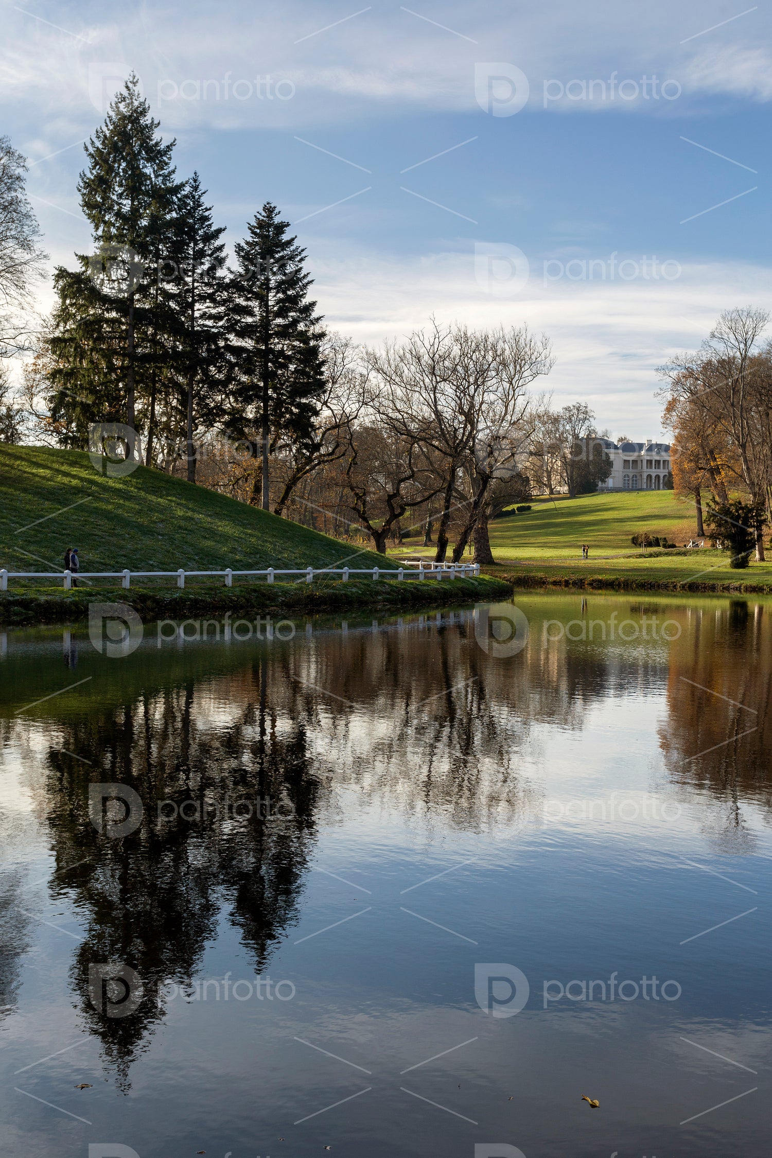 Lake at the Károlyi Castle in Füzérradvány