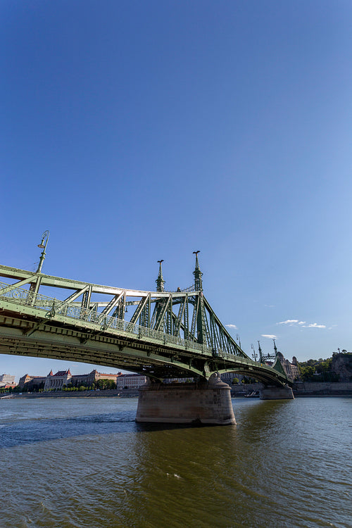 Liberty Bridge in Budapest on a sunny afternoon
