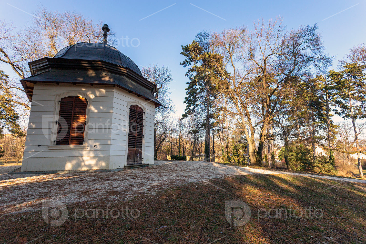 Pavilion in the garden of the Royal Palace of Godollo