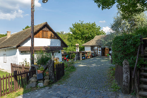 Traditional village house in Hollókő