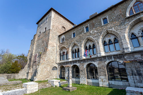 The castle of Tata on a sunny spring day