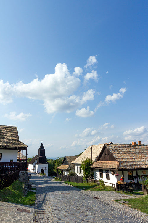 Traditional village house in Hollókő