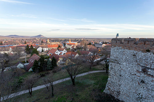 Castle of Siklos on a sunny winter day.