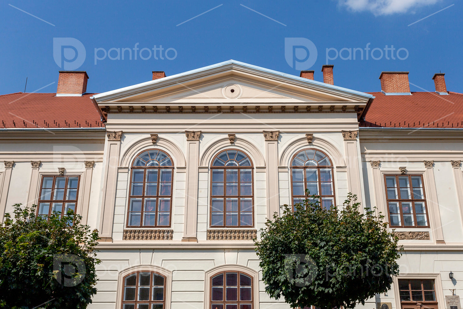 Classicist building in Szombathely, Hungary