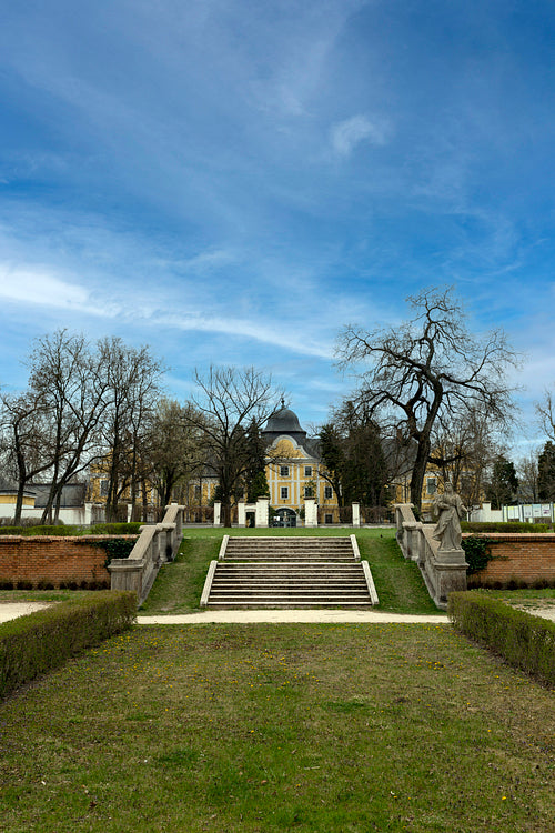 The garden of the Grassalkovich Palace in Hatvan