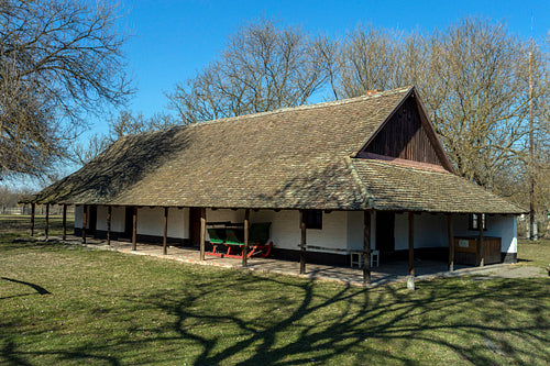 Traditional hungarian cottage house
