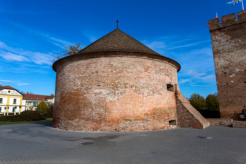 Gyula Castle in Gyula on an autumn day