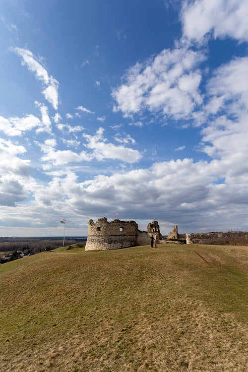 Ruins of the Szarvaskő castle in Döbrönte