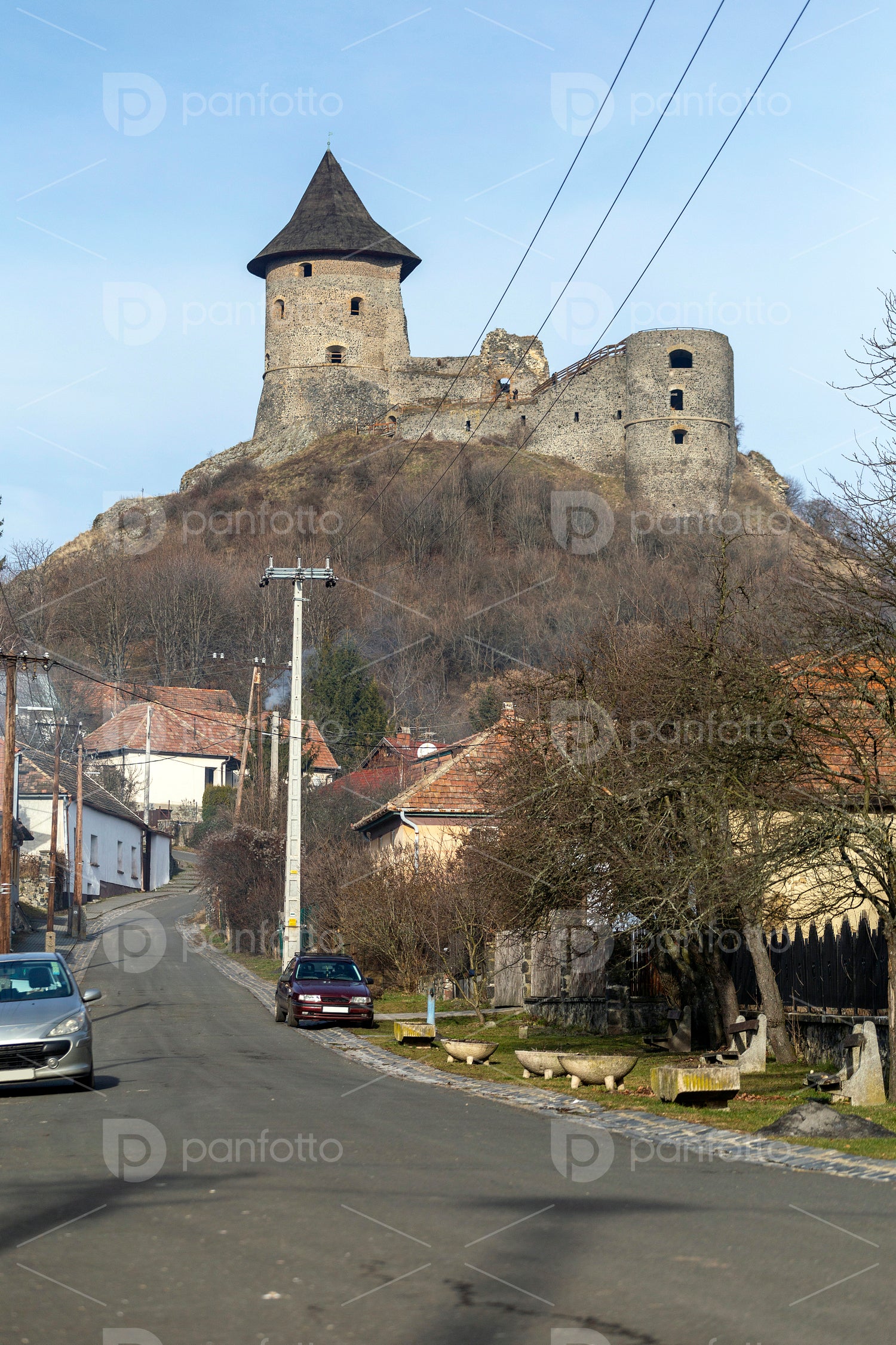 Castle of Somoskő on the border of Hungary and Slovakia